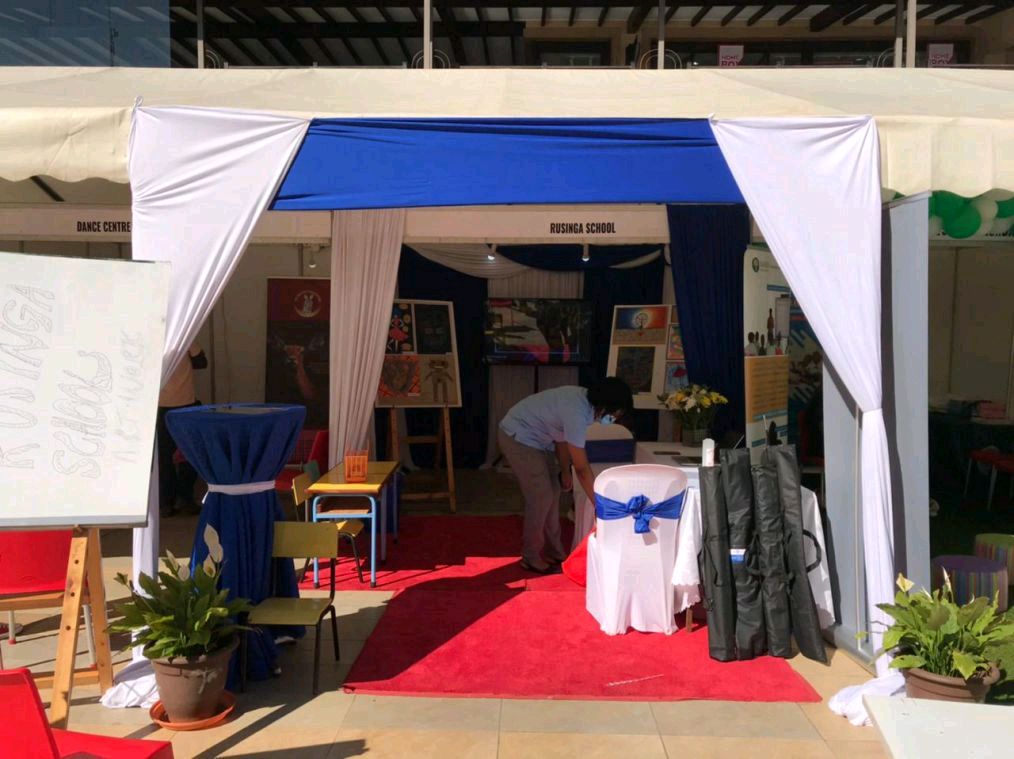 Exhibition and conference booth setup